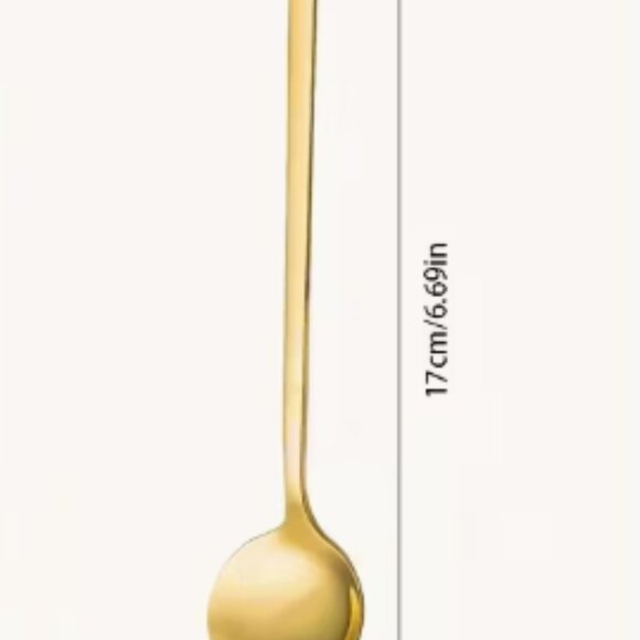 Goldtone Coffee Spoons - Picture 3 of 3